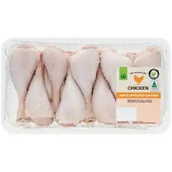 Woolworths Australian Fresh RSPCA Approved Chicken Drumsticks Bulk Pack offer