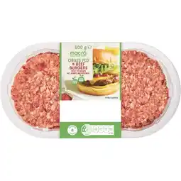 Woolworths Macro Australian Grass Fed Beef Burgers 500g Pk 4 offer