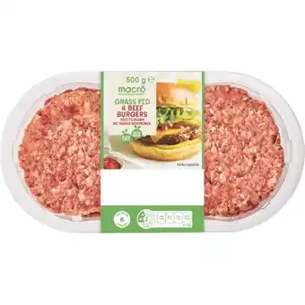 Woolworths Macro Australian Grass Fed Beef Burgers 500g Pk 4 offer