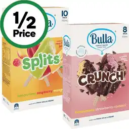 Woolworths Bulla Everyday or Variety Multipacks 472-750ml Pk 8-14 – From the Freezer offer