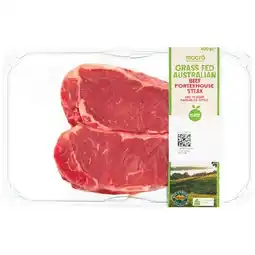 Woolworths Macro Australian Grass Fed Beef Porterhouse Steaks 400g Pk 2 offer