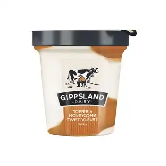 Woolworths Gippsland Dairy Twist Yogurt 160g – From the Fridge offer