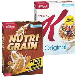 Woolworths Kellogg’s Nutri-Grain 470g or Special K 500g offer