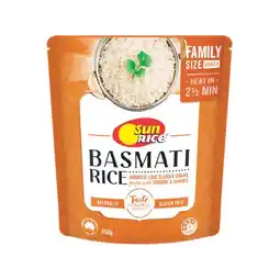 Woolworths SunRice Microwave Rice Family Pack 450g offer