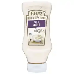 Woolworths Heinz Seriously Good Mayonnaise or Aioli 500ml offer