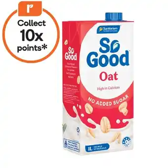 Woolworths So Good Oat Milk 1 Litre offer