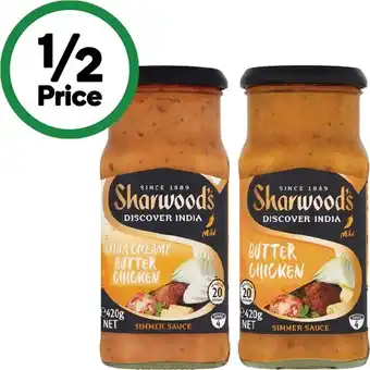 Woolworths Sharwood’s Simmer Sauce 420g offer