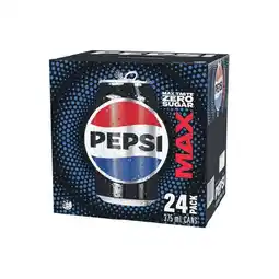 Woolworths Pepsi Max, Mountain Dew, Solo Zero Sugar or Sunkist Zero Sugar Soft Drink Varieties 24 x 375ml offer