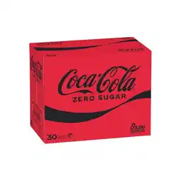 Woolworths Coca-Cola Classic, Diet or Zero Sugar Soft Drink Varieties 30 x 375ml offer