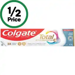 Woolworths Colgate Total Active Prevention Deep Clean Toothpaste 200g offer