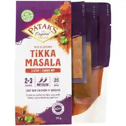 Woolworths Patak’s Curry Kit 313-315g offer