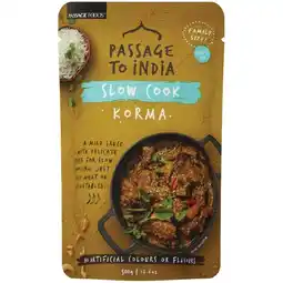 Woolworths Passage to India Slow Cook Sauce 500g offer