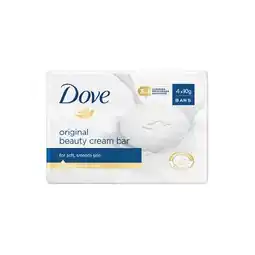 Woolworths Dove Bar Soap Pk 4 x 90g offer