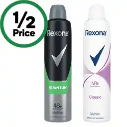 Woolworths Rexona Deodorant 250ml offer