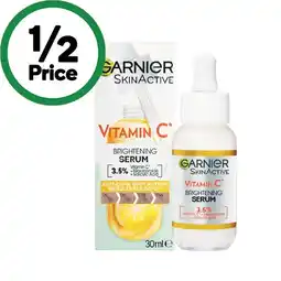 Woolworths Garnier Skin Active Vitamin C Brightening Serum 30ml offer