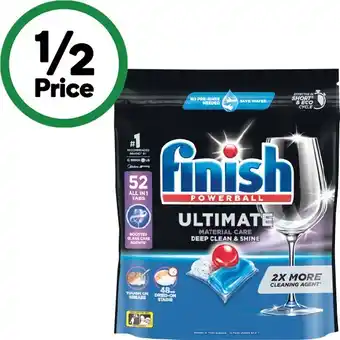 Woolworths Finish Ultimate Material Care Dishwasher Tablets Pk 52 offer