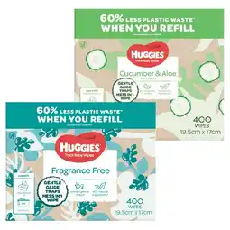 Woolworths Huggies Baby Wipes Pk 400 offer