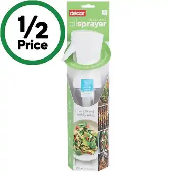 Woolworths Decor Cook Refillable Oil Sprayer offer