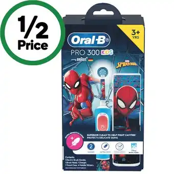 Woolworths Oral-B Pro 300 Kids Electric Toothbrush offer