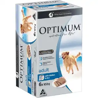 Woolworths Optimum Wet Dog Food Pk 6 x 100g offer