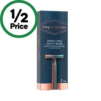 Woolworths Gillette King C Double Edge Safety Razor offer