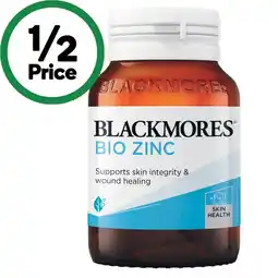 Woolworths Blackmores Bio Zinc Tablets Pk 168 offer