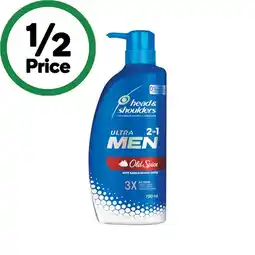 Woolworths Head & Shoulders Ultra Men 2 in 1 Shampoo & Conditioner 750ml offer