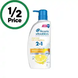 Woolworths Head & Shoulders 2 in 1 Shampoo & Conditioner 750ml offer