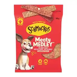 Woolworths Schmackos Strapz Dog Treats 500g offer