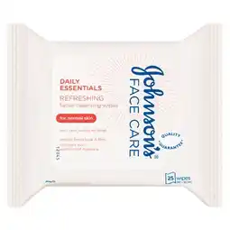 Woolworths Johnson’s Cleansing Wipes Normal Skin Pk 25 offer