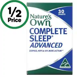 Woolworths Nature's Own Complete Sleep Advanced Tablets Pk 30 offer