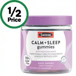 Woolworths Swisse Ultiboost Calm + Sleep Gummies Pk 60 offer