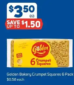 Foodland Golden Bakery Crumpet Squares offer