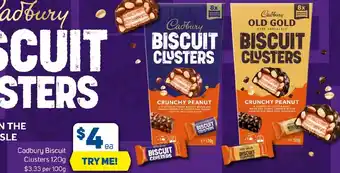 Foodland Cadbury Biscuit Clusters offer