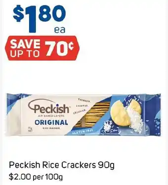 Foodland Peckish Rice Crackers offer