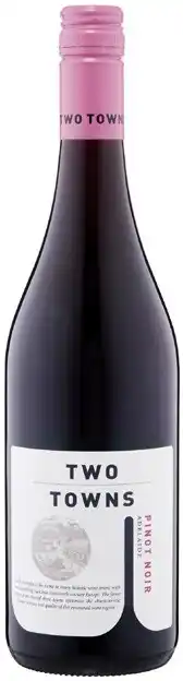 Coles Two Towns Pinot Noir offer