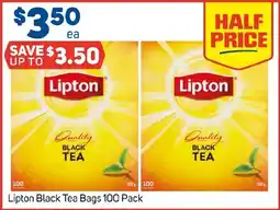 Foodland Lipton Black Tea Bags offer