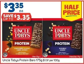 Foodland Uncle Tobys Protein Bars offer