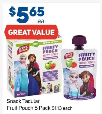 Foodland Snack Tacular Fruit Pouch offer