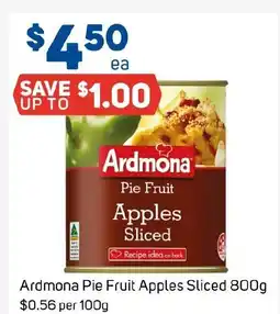 Foodland Ardmona Pie Fruit Apples Sliced offer