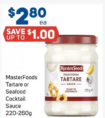 Foodland MasterFoods Tartare or Seafood Cocktail Sauce offer