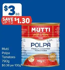 Foodland Mutti Polpa Tomatoes offer