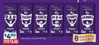 Foodland Cadbury Block Chocolate 160-190g offer