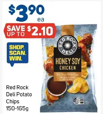 Foodland Red Rock Deli Potato Chips 150-165g offer