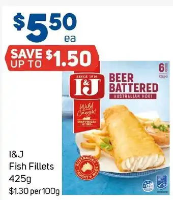 Foodland I&J Fish Fillets offer