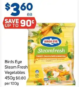 Foodland Birds Eye Steam Fresh Vegetables offer