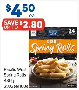 Foodland Pacific West Spring Rolls offer