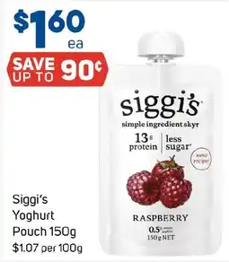 Foodland Siggi's Yoghurt Pouch offer