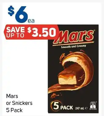 Foodland Mars or Snickers offer