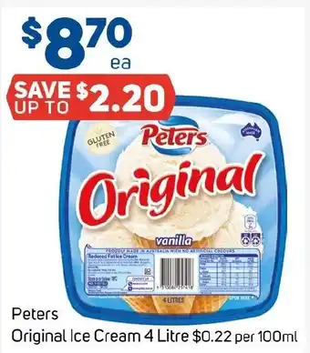 Foodland Peters Original Ice Cream offer